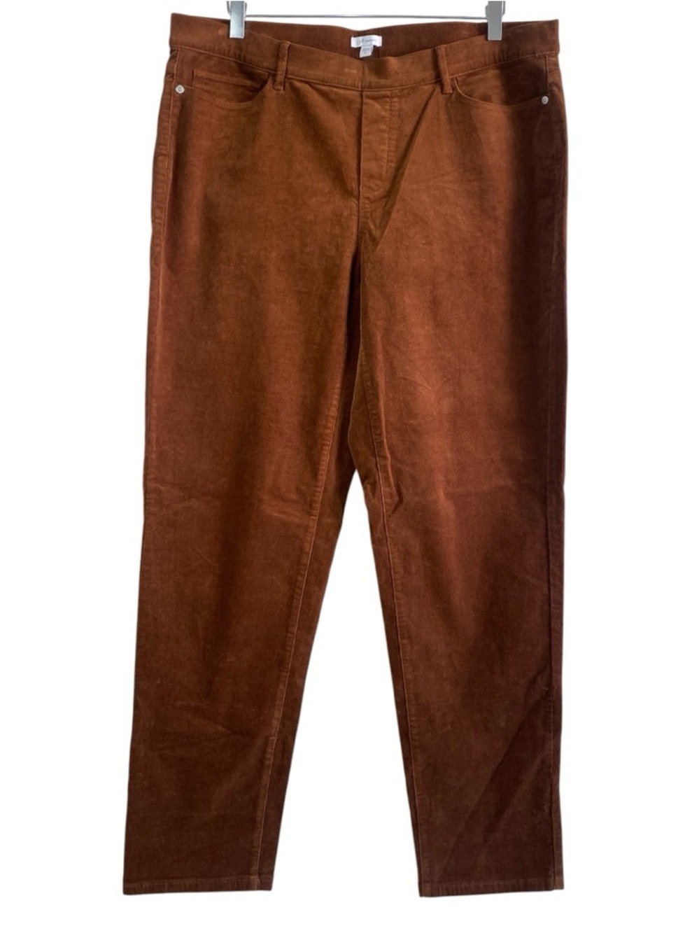 J. Jill Brown Corduroy Pull On Stretch Pants Size XL